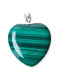 Pendente in Argento e Cuore Malachite