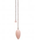 Pendolo Classico con Pietra a Goccia - Quarzo Rosa