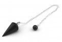 Pendolo in Shungite con Catenina