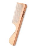 Pettine in Legno Manico Grosso - Denti Stretti