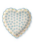 Piatto da Quiche in Gres "Retrò" Cuore Floral