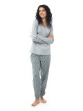 Pigiama Donna Gamma Floral Silver