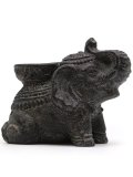 Portaincenso e Portacandele Elefante Nero Anticato