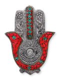 Portaincenso Hamsa Rosso e Verde