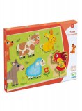 Puzzle a Incastri 2 Pezzi Coucou-cow