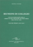 Riunioni di Collegio - Volume Primo (1919-1921) — Libro