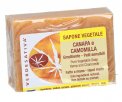 SAPONE VEGETALE CANAPA E CAMOMILLA
Delicato per pelli sensibili

