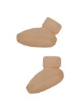 Scarpine per Neonati in Lana Merino e Seta - Stucco