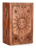 Scatola per Tarocchi in Legno di Acacia - Il Sole