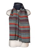 Sciarpa in Cotone - Jacquard a Righe