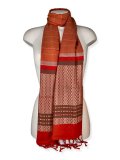 Sciarpa in Viscosa Jacquard Multi Righe