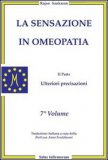 La Sensazione in Omeopatia - 7° Volume — Libro