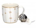 Set Fiocco di Neve Oro con Piatto Stella e Infusore
