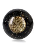 Sfera Orgonite e Tormalina - Fiore della Vita