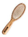 Spazzola Ovale Grande con Dente Corto in Legno di Olivo