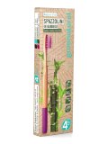 Spazzolini in Bamboo Setole Medie/Morbide (Set da 4)