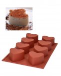 Stampo in Silicone - 8 Cuori