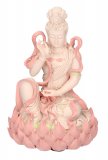 Statuetta Kuan-Yin Seduta su un Loto