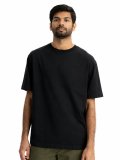 T-Shirt Uomo Relax Fit in Cotone Bio Pravin - Nero