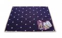 Tappetino per la Cartomanzia "Luna e Stelle" - Blu