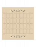 Tappetino per Tarocchi in Velluto - Grand Tableau Lenormand