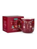 Tazza Natalizia in Ceramica Rossa