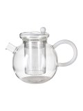 Teiera con Filtro in Vetro Borosilicato - Bianca