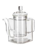 Teiera con Filtro in Vetro Borosilicato - Linda