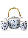 Teiera in Porcellana "Old China" + 2 Tazze - Petali