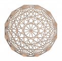 Tesseract Neutralizzante - Traforato in Legno Okumè - 14 cm