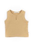 Top Smanicato Muslin Bimbo - Cammello