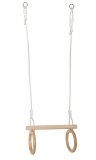 Trapezio con Anelli da Ginnastica in Legno