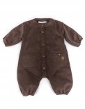 Tuta Bomber Bimbo in Velluto - Choco