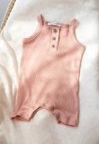 Tutina a Canotta Bimba - Soft Peach