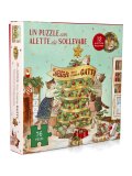 Un Puzzle con Alette da Sollevare - Il Natale della Famiglia Gatti