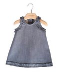 Vestito Bimba a Grembiule - Jeans Blu