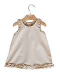 Vestito Bimba a Grembiule - Sand