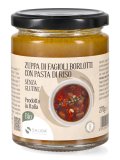 Zuppa di Borlotti  con Pasta di Riso Bio
