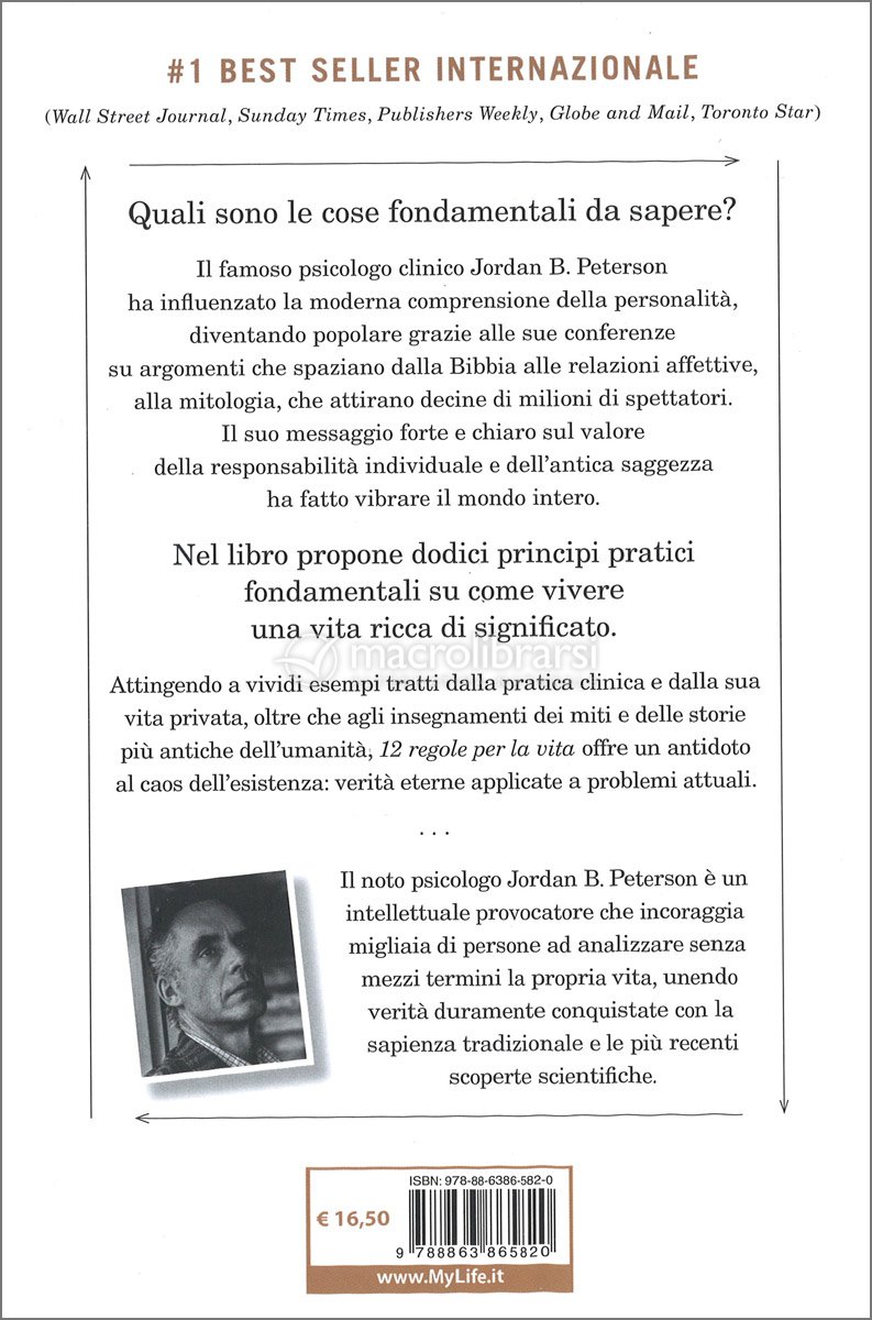 12 Regole per la Vita — Libro di Dr. Jordan B. Peterson