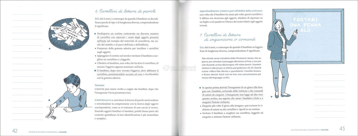 Album Didattico Montessori - Attività per Imparare a Leggere e Scrivere di  Erickson 