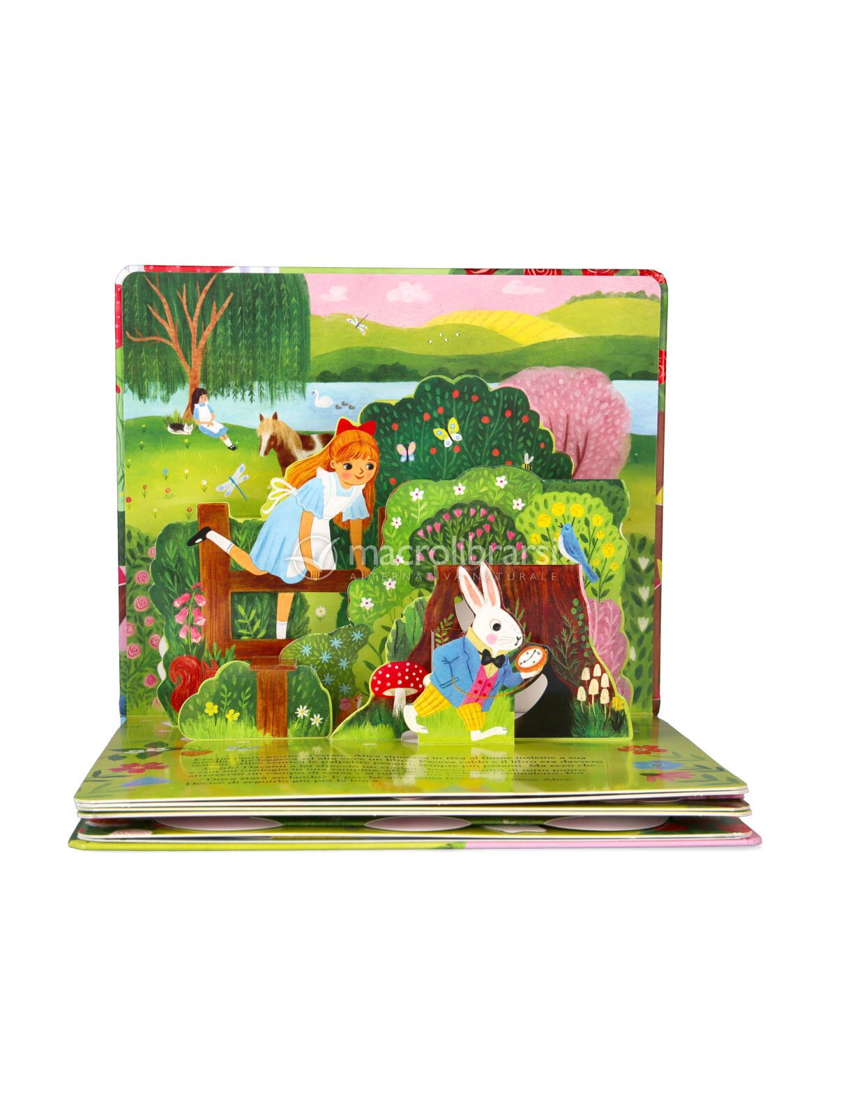 Wonderland Sfondo Fotografico In Poliestere Con Foglie Verdi – Paese Delle Meraviglie Per Ragazze E Bambini – 208 X 150 Cm – Per Feste Di Compleanno, Baby Shower E Eventi – Stampato Ad Alta Risoluzione