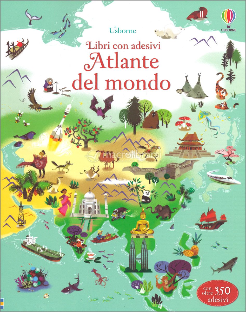 Libri con Adesivi - Atlante del Mondo — Libro di Sam Baer