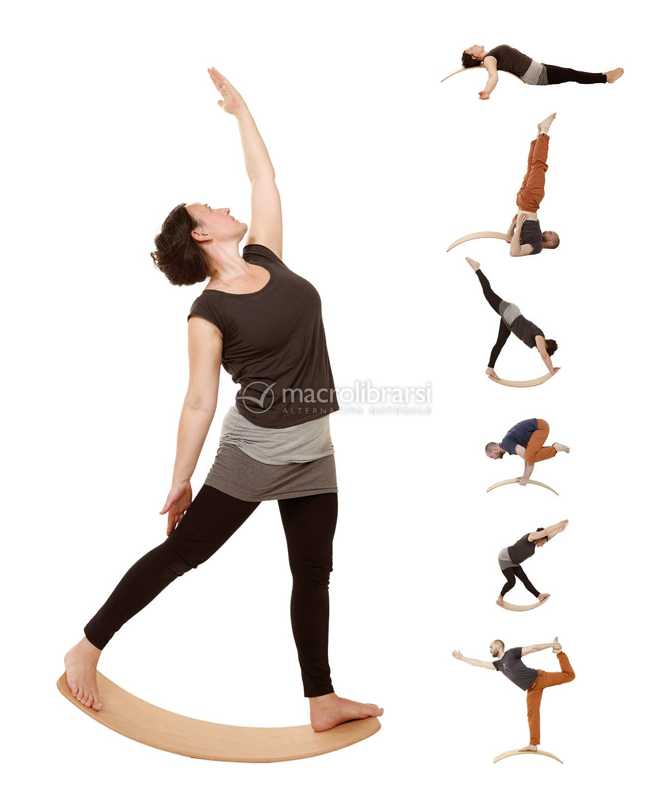 Balance Board in Legno Das.Brett di Yoga Studio Macrolibrarsi.it