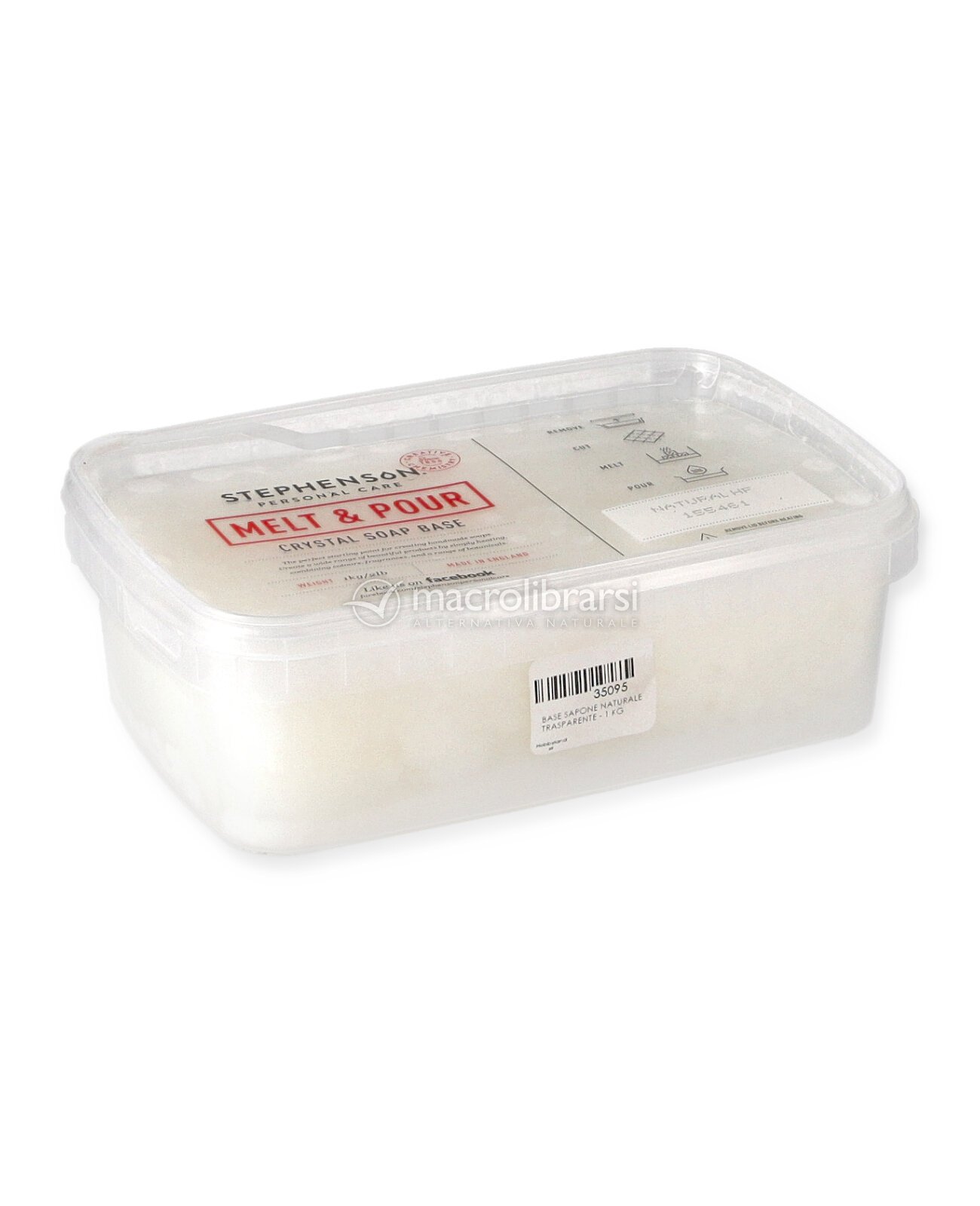 Base Per Sapone Glicerina Trasparente – 3 Kg, Senza SLS/SLES, Melt And Pour Per Saponi Fai Da Te