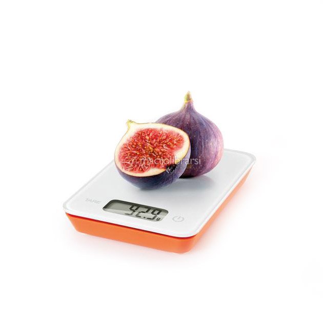 KitchenTour Bilancia Digitale Da Cucina 500g/0,01g - Alta Precisione Con Display LCD, 2 Vassoi E Batterie Incluse