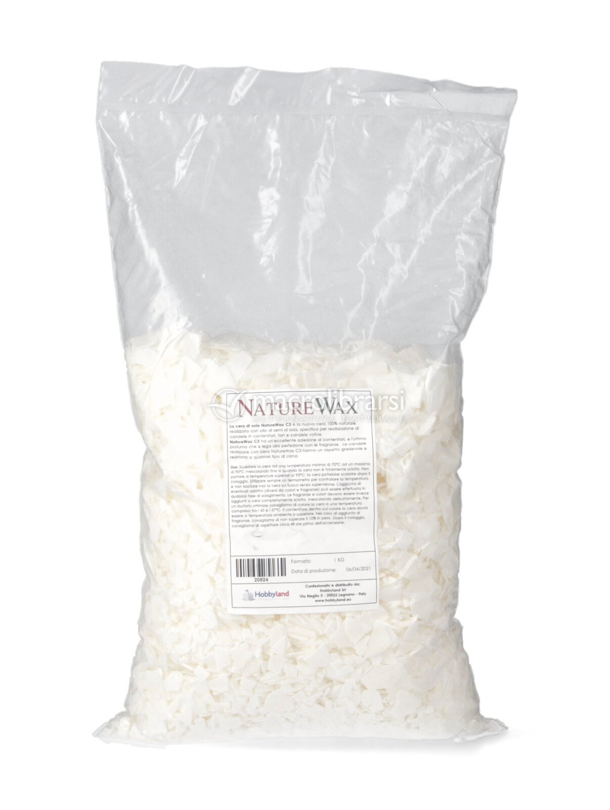 Cera per Candele alla Soia in Scaglie - NatureWax di Hobbyland -  Macrolibrarsi.it