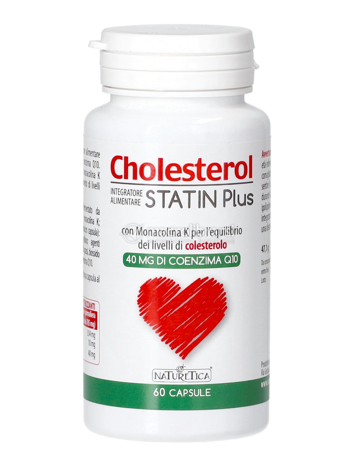 Cholesterol Statin Plus Integratore di Monacolina K e Coenzima Q10 di