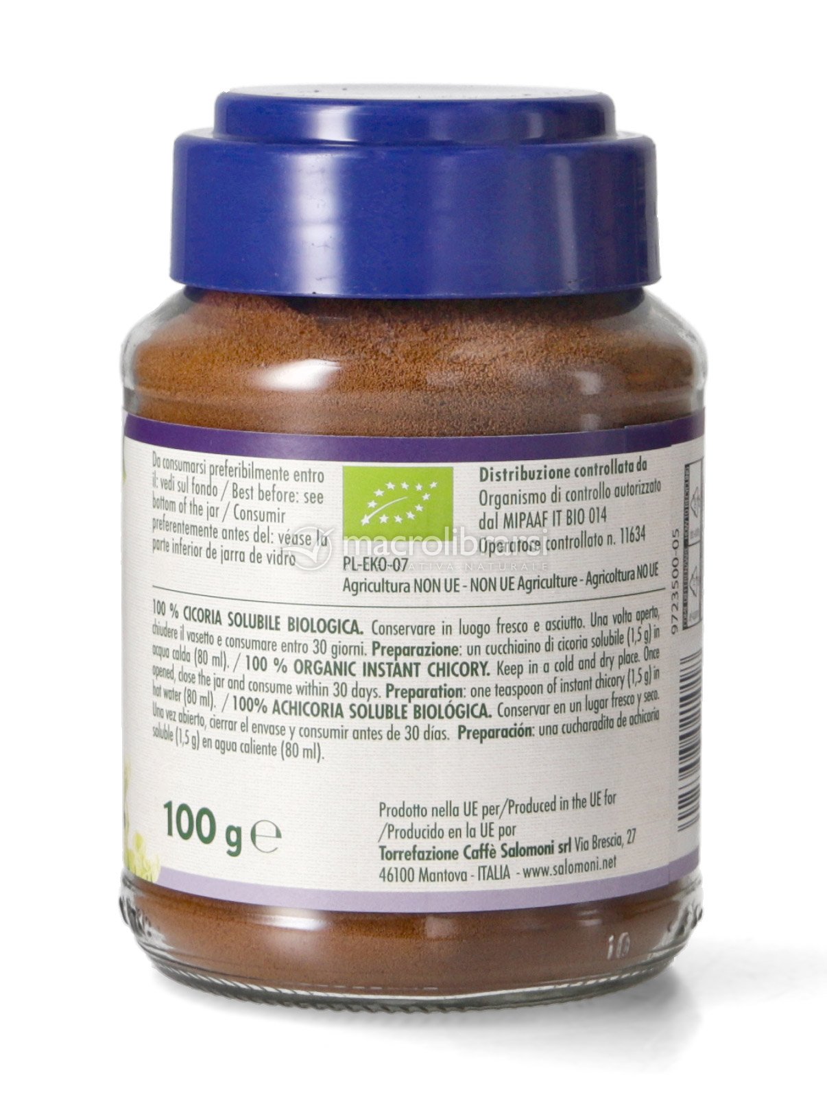 Alimenti biologici Cicoria solubile bio 100 g