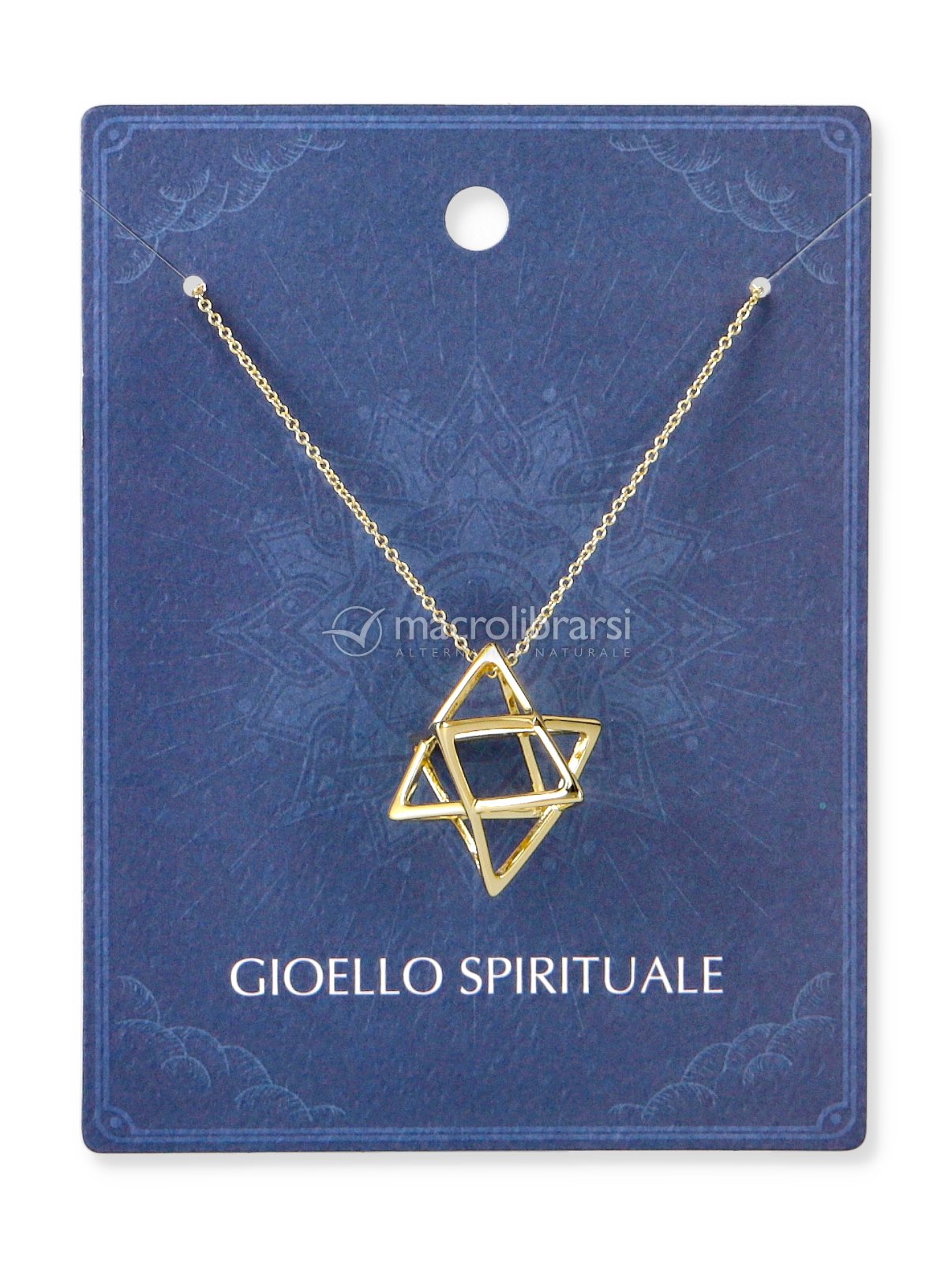 VASSAGO Collana Merkabah Su Fiore Della Vita – Ciondolo Mandala Tetraedro In Acciaio Inox, Gioiello Sacro Per Meditazione