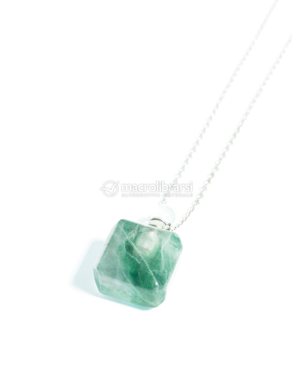 Nupuyai Collana Aromaterapia Con Cristalli Curativi E Ciondolo Diffusore Per Oli Essenziali, Catena Lunga 70 Cm, Regalo Unisex - 3
